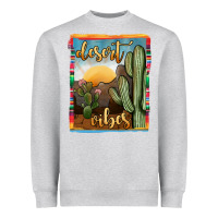 Heather Grey desert vibes Heavyweight Sweatshirt - JahusDesignShop