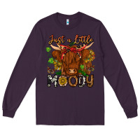 Plum Just a Little Moody Long Sleeve Tee - CowhideDigitalArt