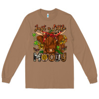 Toasted Coconut Just a Little Moody Long Sleeve Tee - CowhideDigitalArt