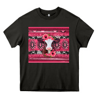 Asphalt pink gemstone baby calf western valentines day Heavy Core Tee - Jasminsmagicworld