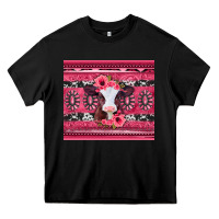 Black pink gemstone baby calf western valentines day Heavy Core Tee - Jasminsmagicworld