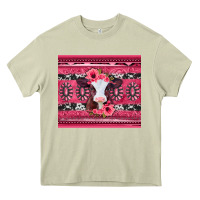 Mossy pink gemstone baby calf western valentines day Heavy Core Tee - Jasminsmagicworld