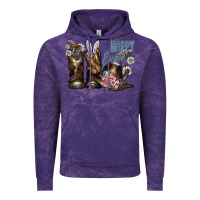 Cloud Purple Happy Easter Vintage Hoodie - CowhideDigitalArt