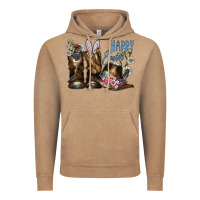 Vintage Coffee Happy Easter Vintage Hoodie - CowhideDigitalArt