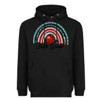Black sixth grade rainbow Heavyweight Hoodie - RanaPortraitStore