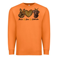 Carrot peace love labrador Premium Sweatshirt - RanaPortraitStore