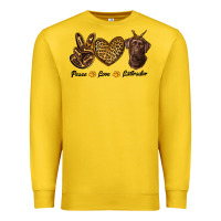 Lemon peace love labrador Premium Sweatshirt - RanaPortraitStore