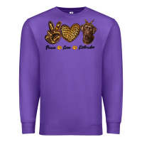 Purple peace love labrador Premium Sweatshirt - RanaPortraitStore