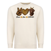 Sandshell peace love labrador Premium Sweatshirt - RanaPortraitStore