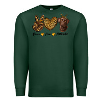 Sports Green peace love labrador Premium Sweatshirt - RanaPortraitStore