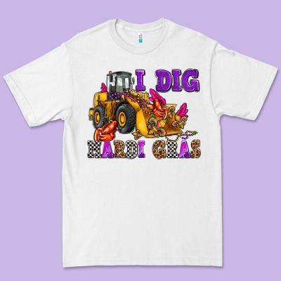 I Dig Mardi Gras Olivia Premium Tee Designed By Oliviacreatesart