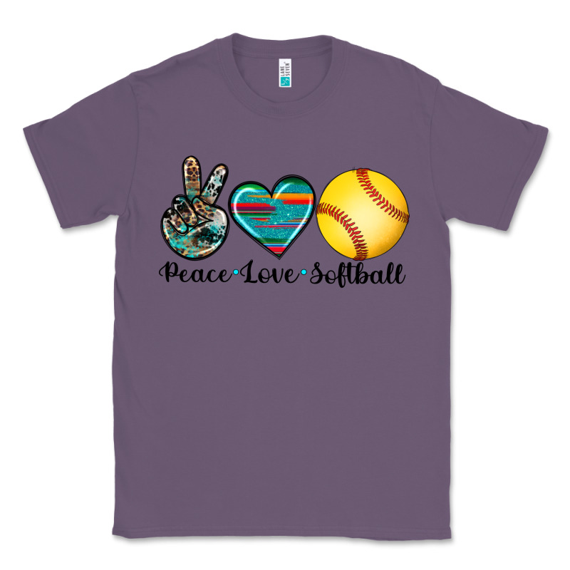 Peace Love Softball Classic Tee by Artiststas | Teevron
