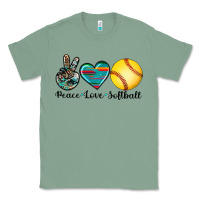 Sage peace love softball Classic Tee - Artiststas