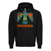 Black thunderbird freebird Zipper Hoodie - JahusDesignShop