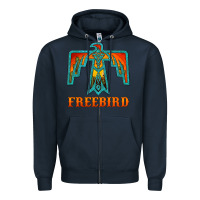 Navy thunderbird freebird Zipper Hoodie - JahusDesignShop
