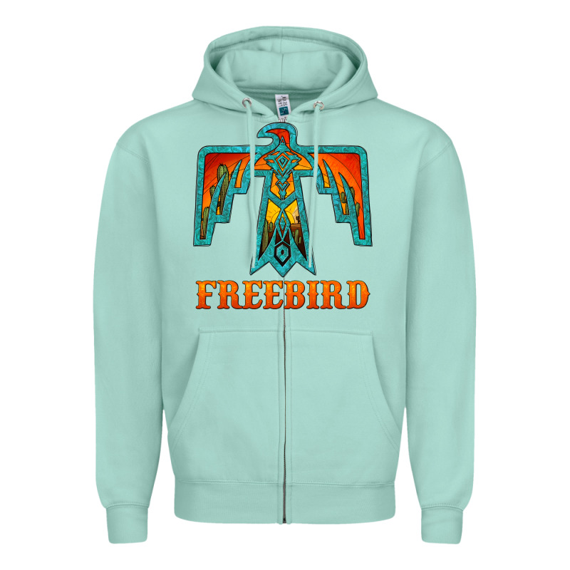 Thunderbird Freebird Zipper Hoodie by JahusDesignShop | Teevron