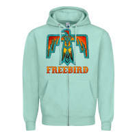 Seafoam thunderbird freebird Zipper Hoodie - JahusDesignShop