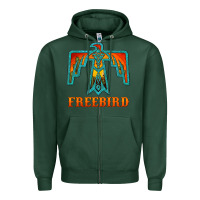 Sports Green thunderbird freebird Zipper Hoodie - JahusDesignShop
