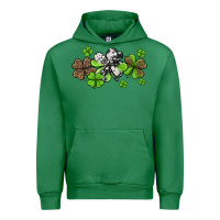 Emerald western cowhide leopard glitter shamrocks Urban Hoodie - Jasminsmagicworld
