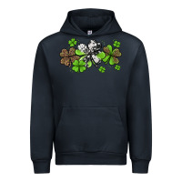 Navy western cowhide leopard glitter shamrocks Urban Hoodie - Jasminsmagicworld