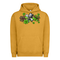 Pigment Peanut Butter western cowhide leopard glitter shamrocks Urban Hoodie - Jasminsmagicworld
