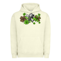 Pigment Pistachio western cowhide leopard glitter shamrocks Urban Hoodie - Jasminsmagicworld