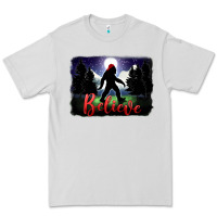 Dove Grey bigfoot believe christmas Premium Tee - FaDigitalArtStudio