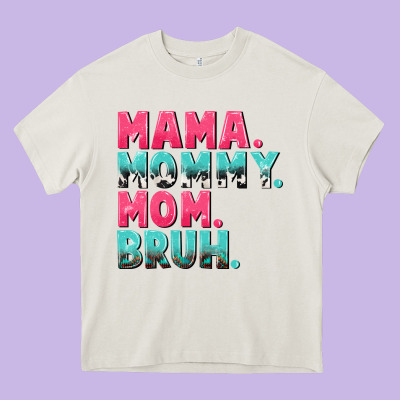 Mama Mommy Mom Bruh Mother's Day Heavy Core Tee Designed By Cowgirlartshop