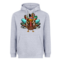 Heather Grey thanksgiving turkey Heavyweight Hoodie - RanaPortraitStore