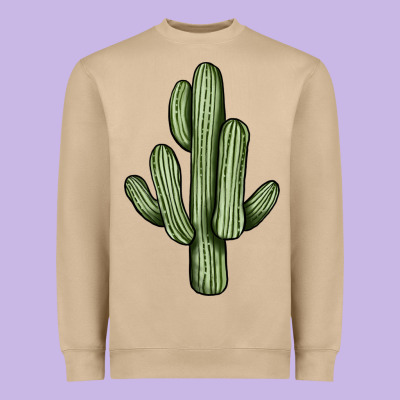 Cactus Heavyweight Sweatshirt Designed By Jahusdesignshop