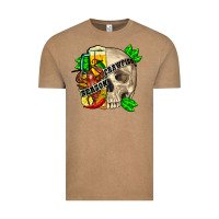 Vintage Coffee skull crawfish season Vintage Tee - FaDigitalArtStudio