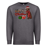 Charcoal Heather merry christmas labrador retriever Premium Sweatshirt - RanaPortraitStore