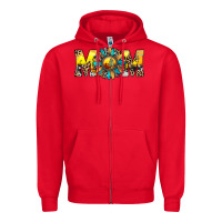Red mom Zipper Hoodie - JahusDesignShop