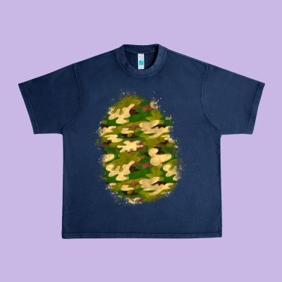 Camouflage Patch 4 Urban Heavy Tee Designed By Bundleandbundleshop