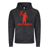 Vintage Black red dawn wolverines Vintage Hoodie - baoMotion