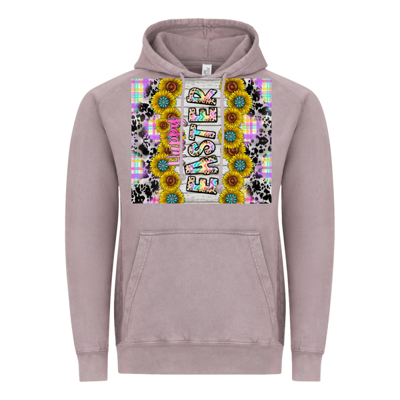 Happy Easter Vintage Hoodie by CowhideDigitalArt | Teevron