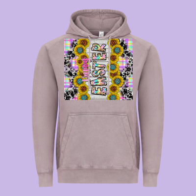 Happy Easter Vintage Hoodie Designed By Cowhidedigitalart