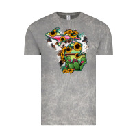 Cloud Rock Cowhide Michigan map Vintage Tee - RanaPortraitStore