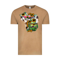 Cowhide Michigan Map Vintage Tee | Teevron