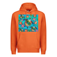 Carrot Turtle summer seashells starfish seaweed Premium Hoodie - Artiststas