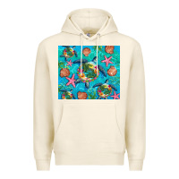 Tofu Turtle summer seashells starfish seaweed Premium Hoodie - Artiststas