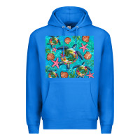 True Royal Turtle summer seashells starfish seaweed Premium Hoodie - Artiststas