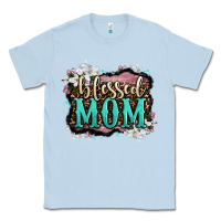 Dusty Blue blessed mom Classic Tee - OliviaCreatesArt