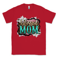 Red blessed mom Classic Tee - OliviaCreatesArt