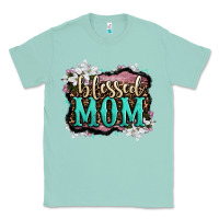 Seafoam blessed mom Classic Tee - OliviaCreatesArt