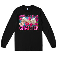 Black Just One More Chapter Long Sleeve Tee - CowhideDigitalArt