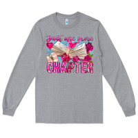 Heather Grey Just One More Chapter Long Sleeve Tee - CowhideDigitalArt