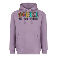 Lavender gobble til you wobble thanksgiving turkey Heavyweight Hoodie - RanaPortraitStore