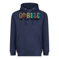 Navy gobble til you wobble thanksgiving turkey Heavyweight Hoodie - RanaPortraitStore