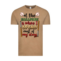Vintage Coffee at the ballpark is where i spend most my days Vintage Tee - BundleAndBundleShop